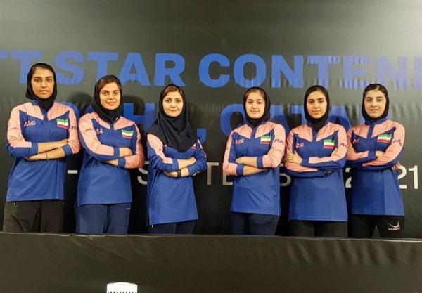 تنیس روی میز قهرمانی آسیا، رتبه نهم برای تیم بانوان ایران